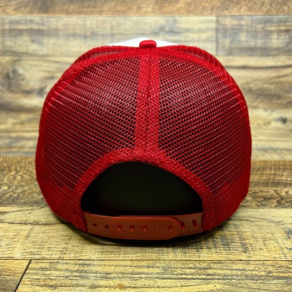 Guinness Toucan Beer Mens Trucker Hat Red Snapback Lovely Day 1950s Ad Ball Cap - Picture 5 of 8